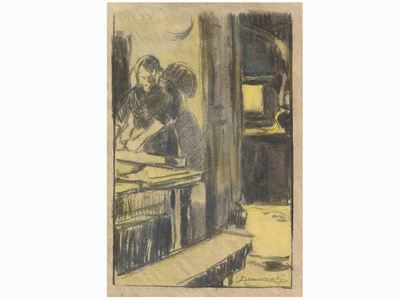 Veduta D'interno con Figura
