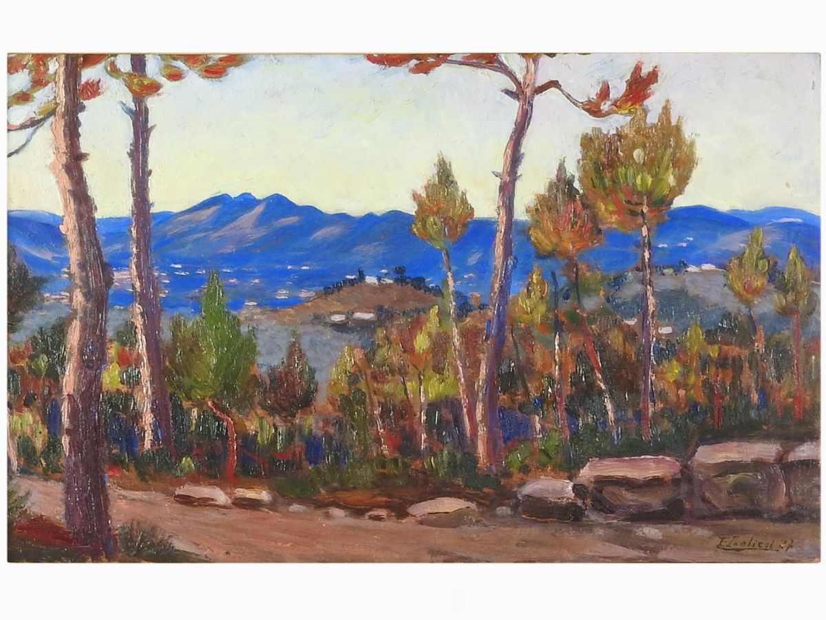 Ferdinando Paolieri - Paesaggio All'impruneta 1927