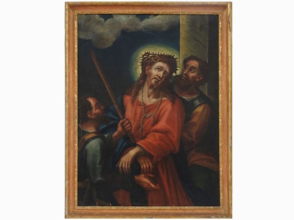 Scuola fiamminga del XVII/XVIII secolo - Mocking of Jesus