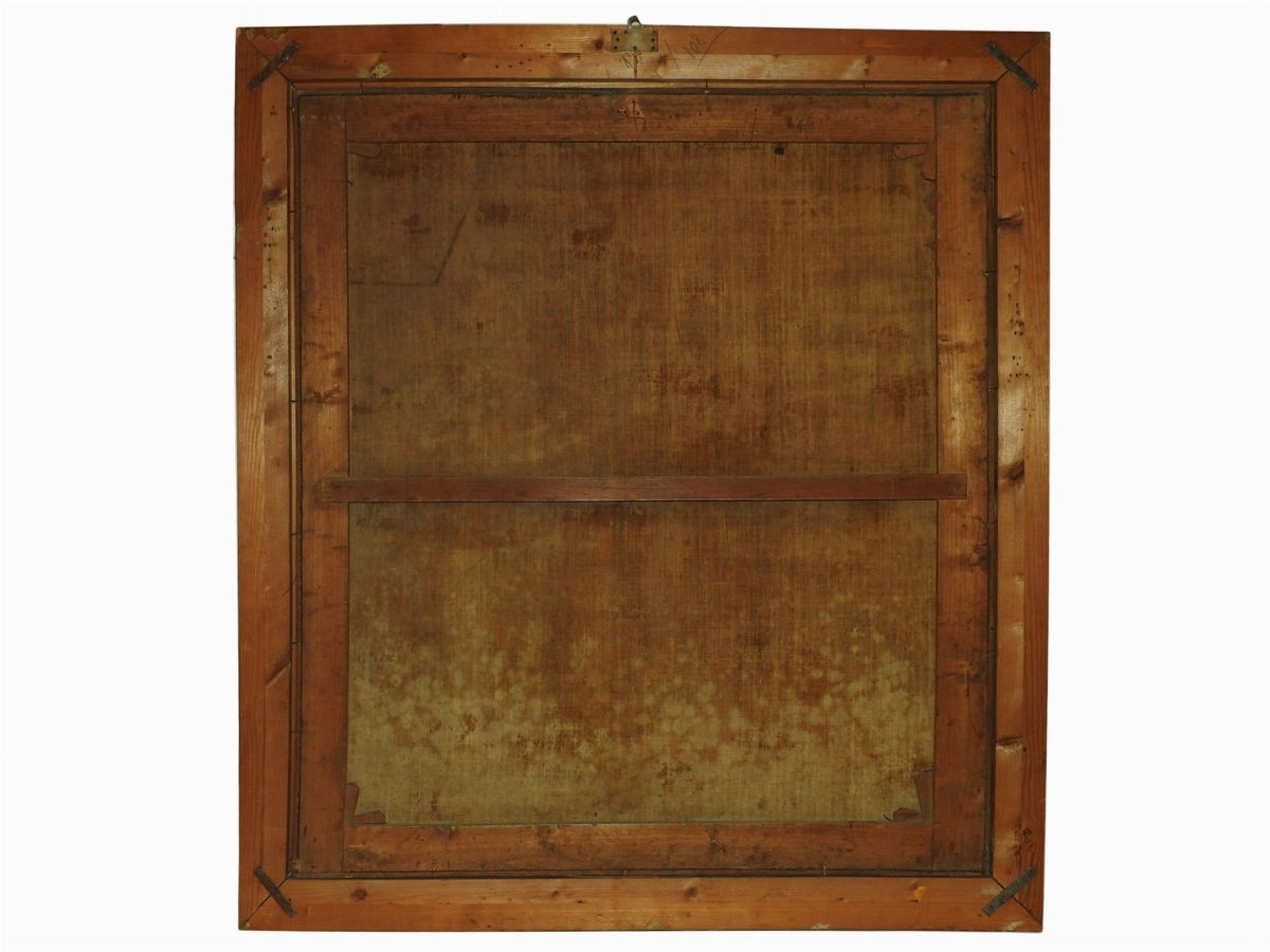 Scuola Lombarda della Fine del XVI/inizio De XVII Secolo - Sacra Famiglia con San Giovannino e Sa...