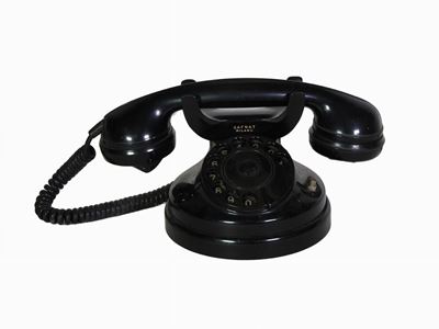 Telefono da Tavolo in Bachelite Nera