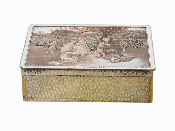 A Silver-plated Jewellery Box
