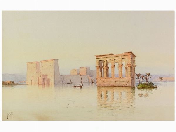Spryridon Scarvelli - View of Tolomeo III in Karnak