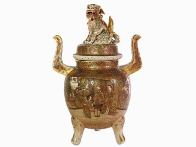 Grande Vaso per Essenze in Porcellana Satsuma