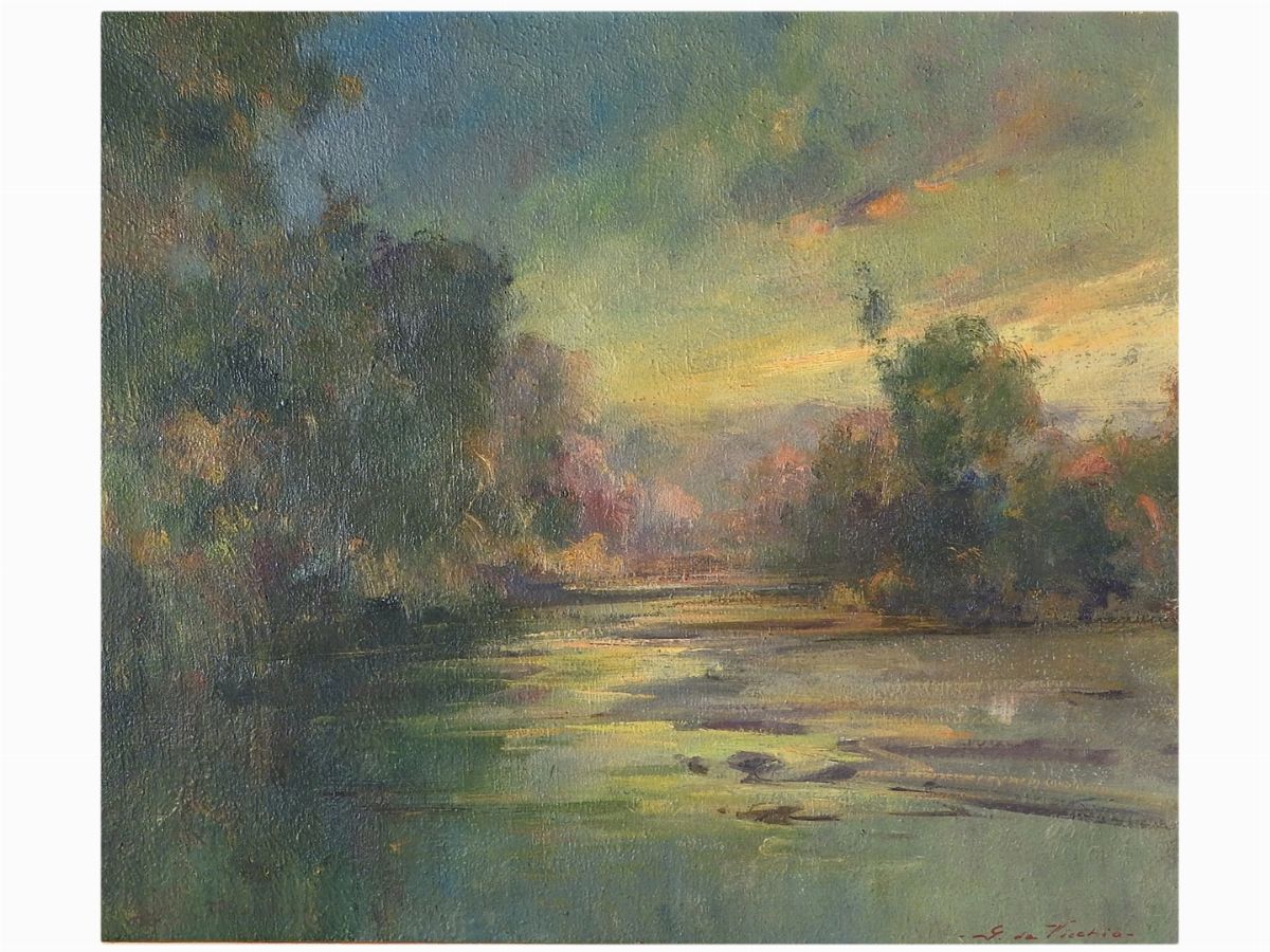 Giulio da Vicchio - Il Fiume Sieve dal Ponte a Vicchio