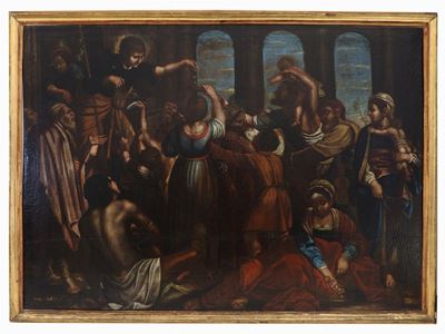San Rocco Distribuisce L'elemosina