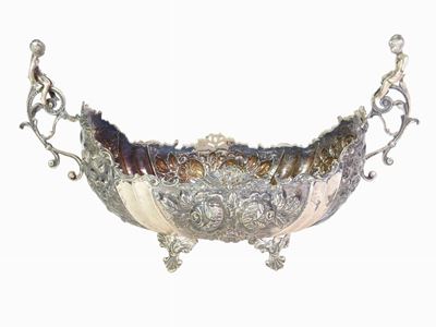 Centrotavola Ovale in Argento