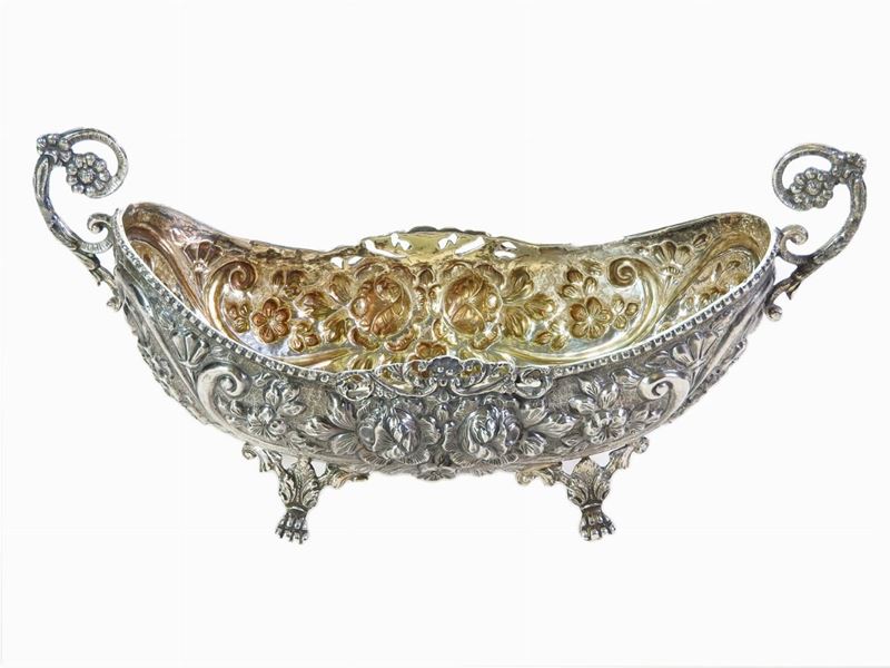 Centrotavola Ovale in Argento