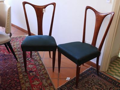 Serie di Cinque Sedie in Noce, Anni Cinquanta
