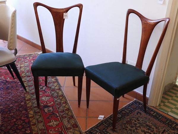 Guglielmo Ulrich (attr.) - A Set of Five Walnut Chairs, 1950s