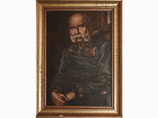 Portrait of Franz Joseph I of Austria  - Auction Arte moderna e contemporanea - Maison Bibelot - Casa d'Aste Firenze - Milano