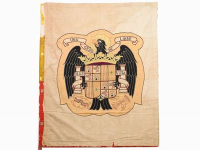 Parte Centrale di Bandiera Spagnola della Guerra Civile