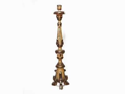 Torciera in Legno Intagliato e Laccato