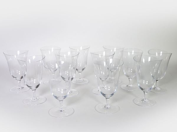 Serie di bicchieri in vetro, Manifattura Richard Ginori