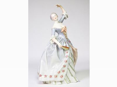 Figura in Porcellana Policroma