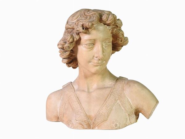 Busto in terracotta, Manifattura Signa