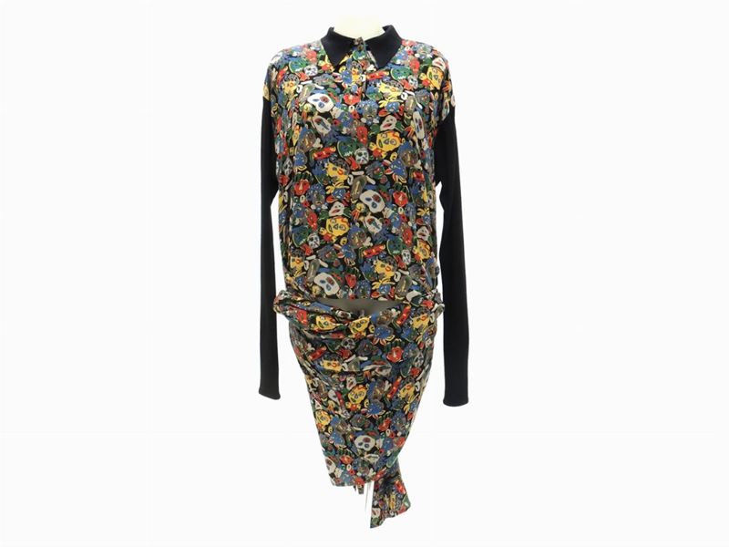 Blusa in Cotone a Fantasia, Jean Paul Gaultier Pour Gibò