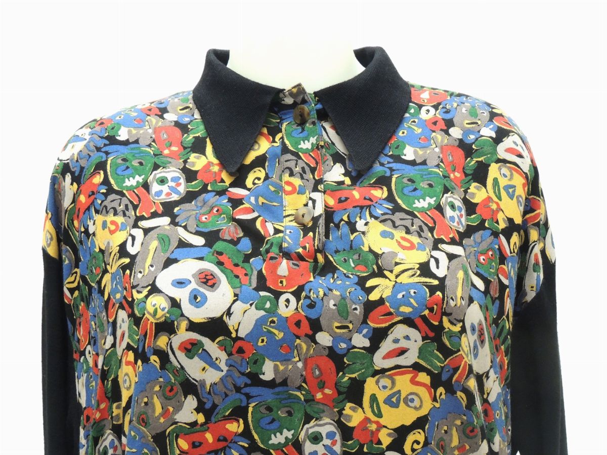 Blusa in Cotone a Fantasia, Jean Paul Gaultier Pour Gibò