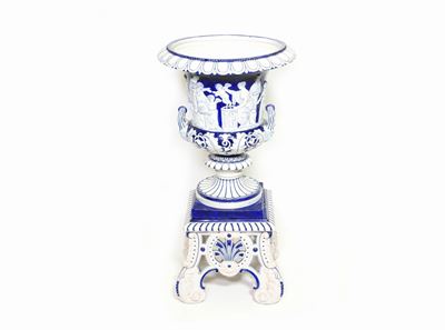 Vaso Mediceo in Terracotta Smaltata