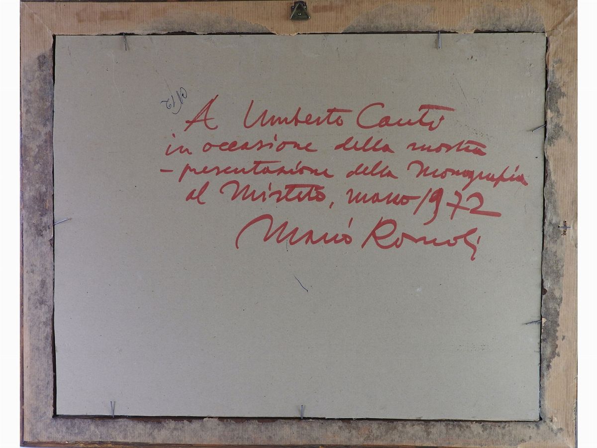 Mario Romoli - Ulivi con Case 1927