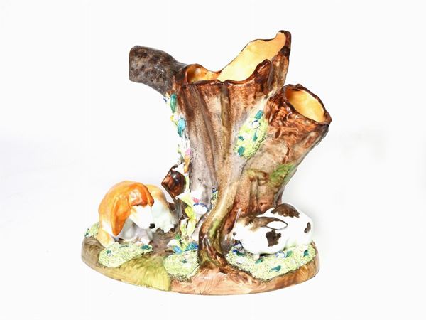 Vaso in porcellana policroma, Manifattura Meissen