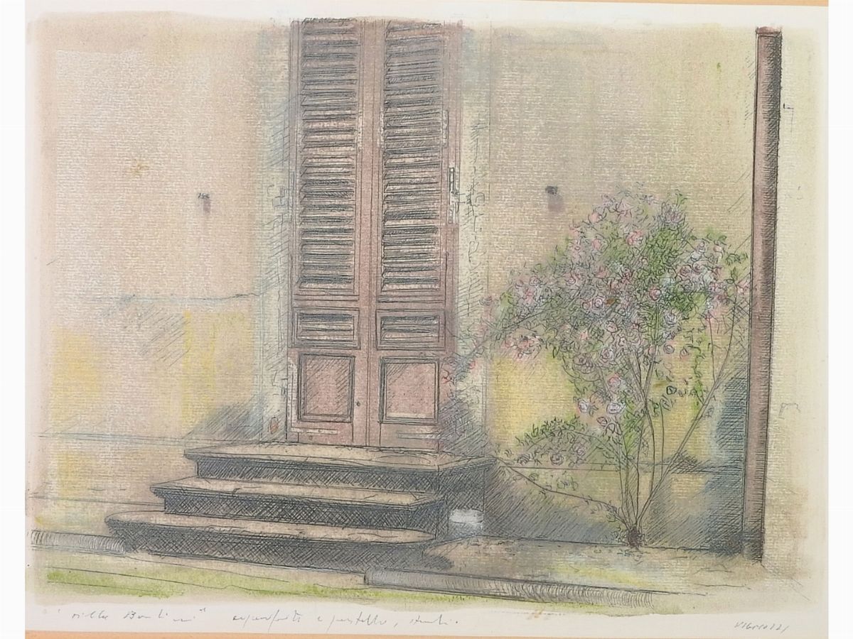 Piero Vignozzi - Fiori e Scorcio di Casa