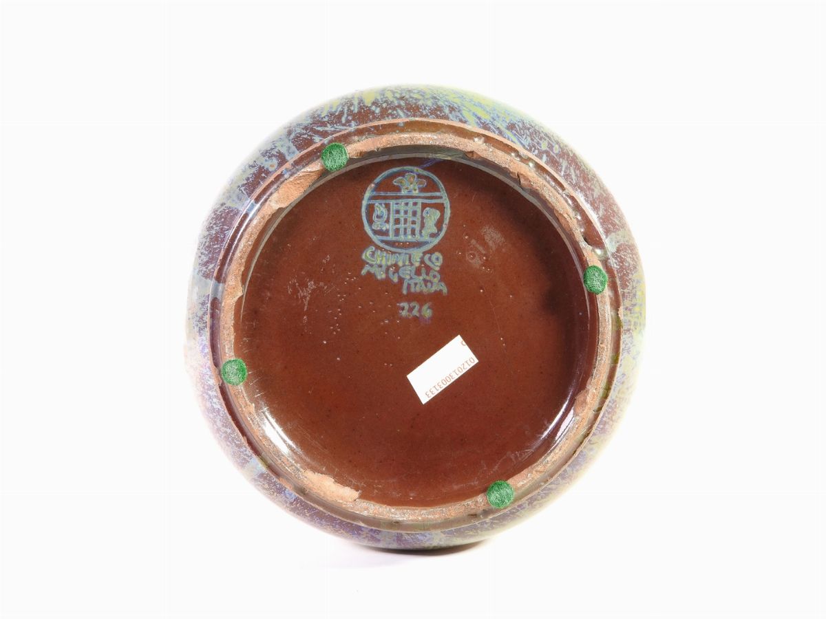 Galileo Chini - Vaso in Terracotta Smaltata, Manifattura Fornaci di San Lorenzo, 1910