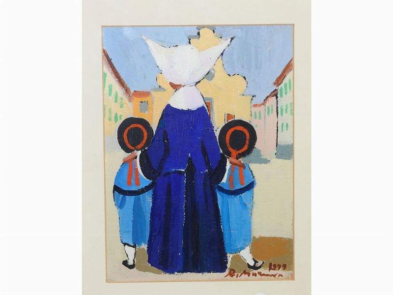 Rodolfo Marma - Monachina e Bambine 1977 e Personaggi 1953-1958