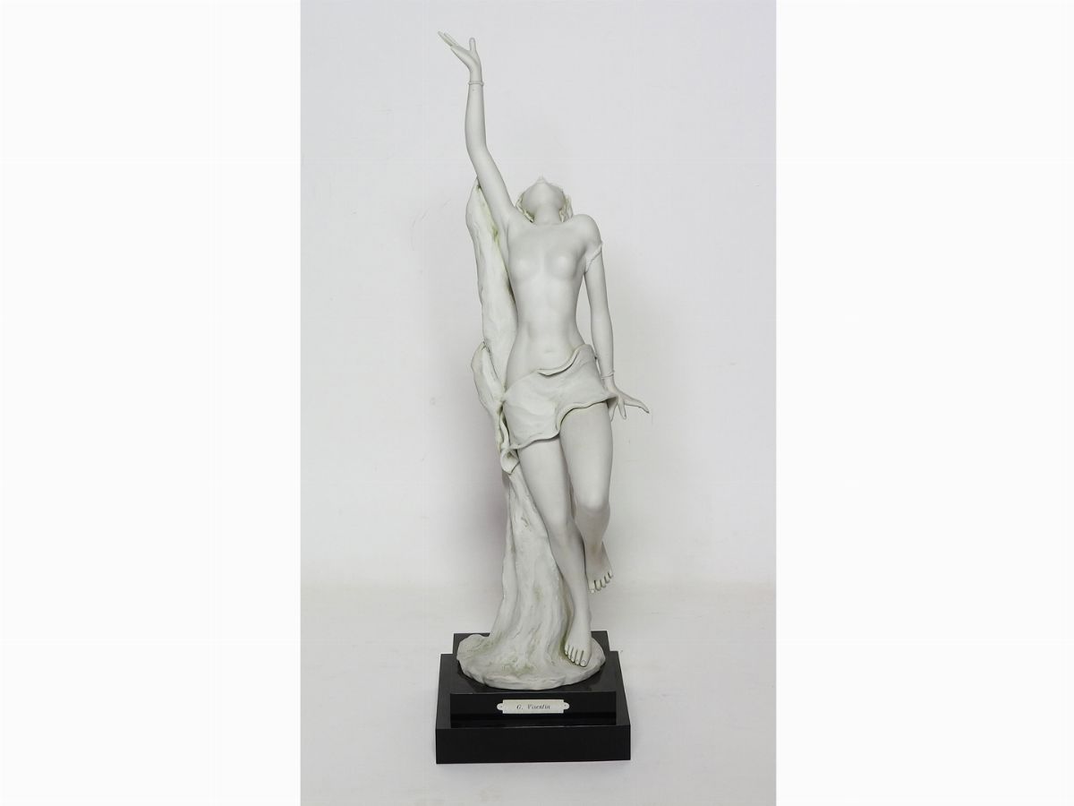 Gianni Visentin - Figura Femminile in Porcellana Biscuit
