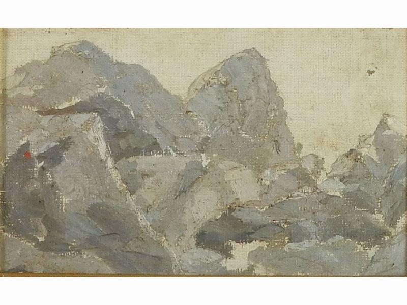 Raffaello Sernesi Attribuito - Montagne
