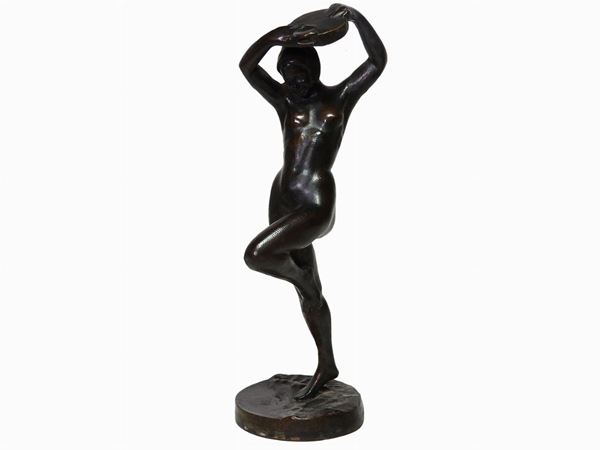 Female Nude with Tambourine