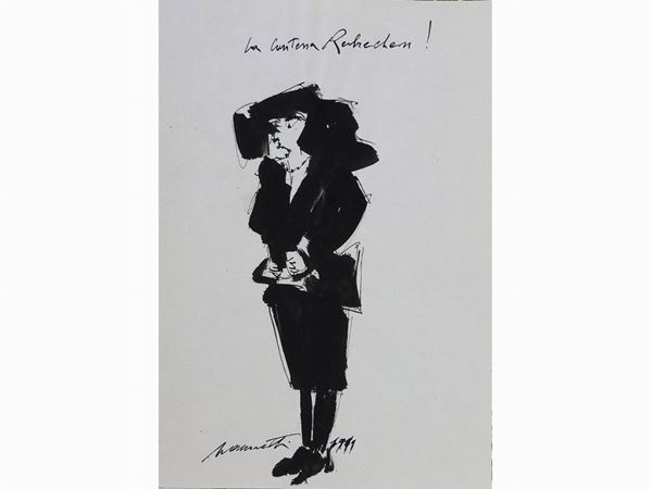 Neri Nannetti - La Contessa Rubechen! 1919 e Studio di Figure