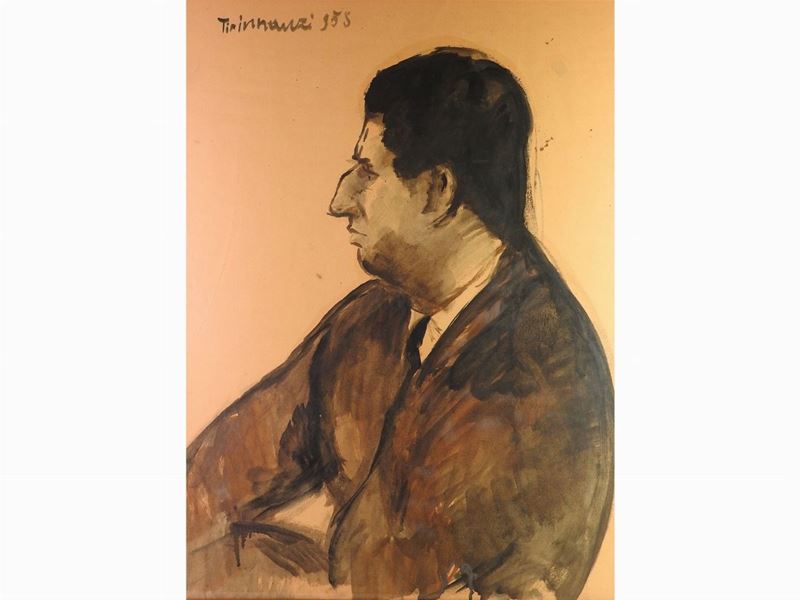 Nino Tirinnanzi - Ritratto Rosario Catalano 1955