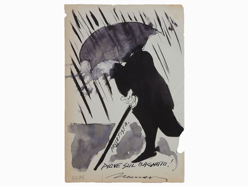 Neri Nannetti - Passatista. Piove sul Bagnato! Reduce di Guerra e Studio di Figura