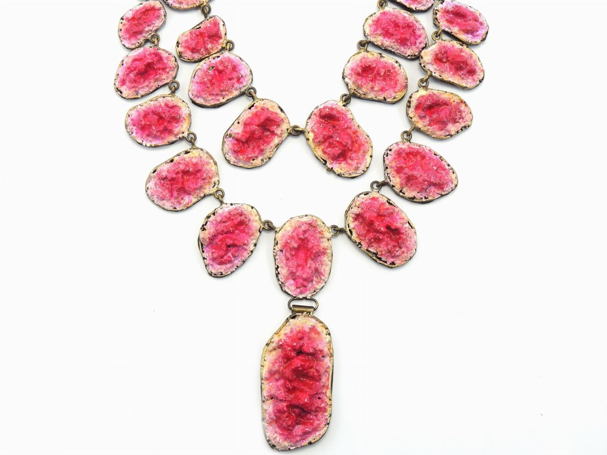 Demi Parure in Metallo Brunito e Gesso, Gianmarco Venturi