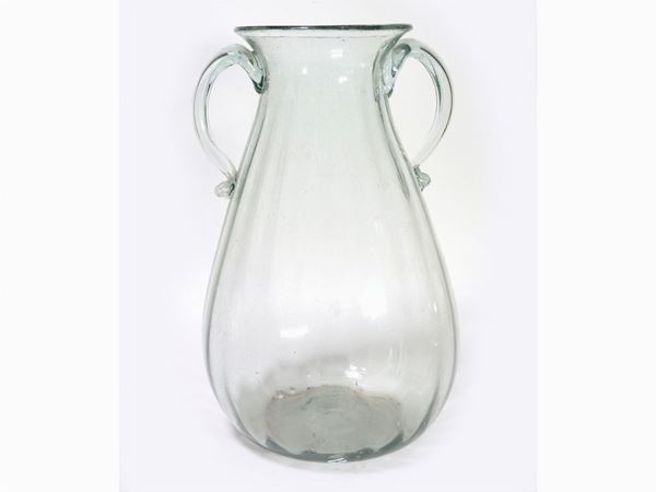 Colorless Glass Vase