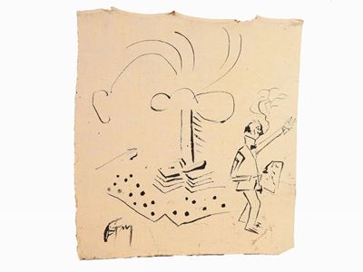 Composizione Futurista con Ritratto di Filippo Tommaso Marinetti