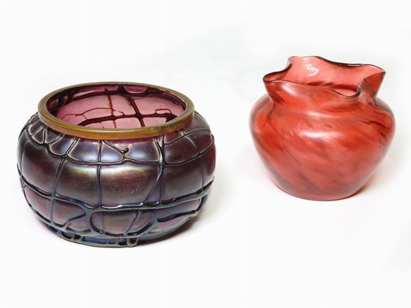 Two Blown Glass Vases