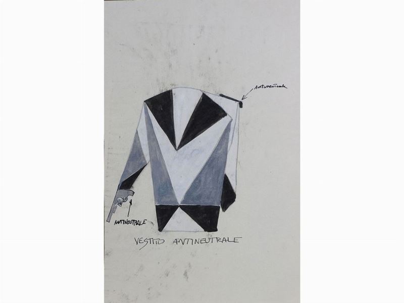Scuola Futurista della Prima Metà del XX Secolo - Vestito Antineutrale