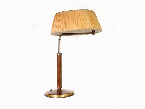 Table Lamp with Brass Frame