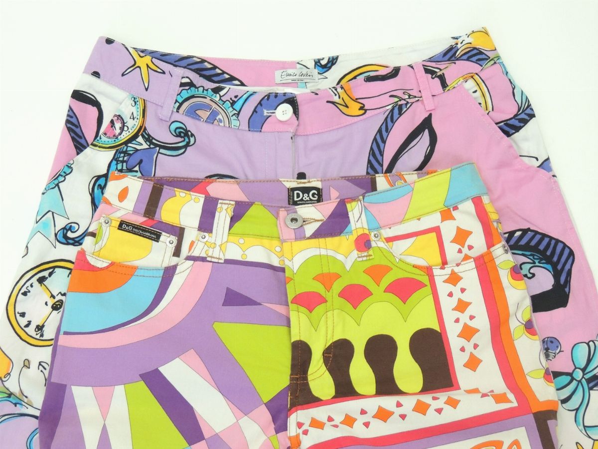 Due Pantaloni in Cotone, Enrico Coveri e Dolce & Gabbana