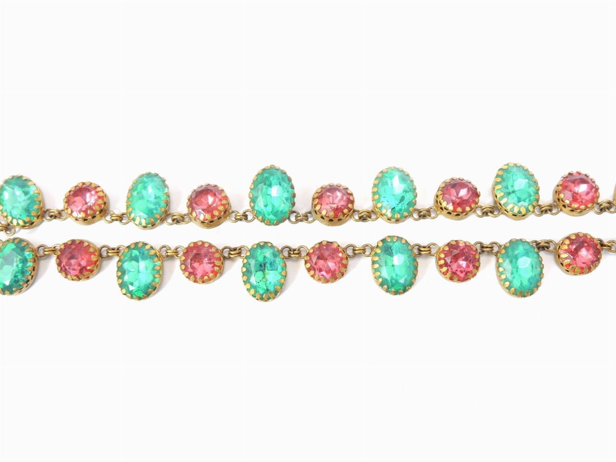 Collana per Costume Teatrale in Cristalli e Strass, Corbella Milano