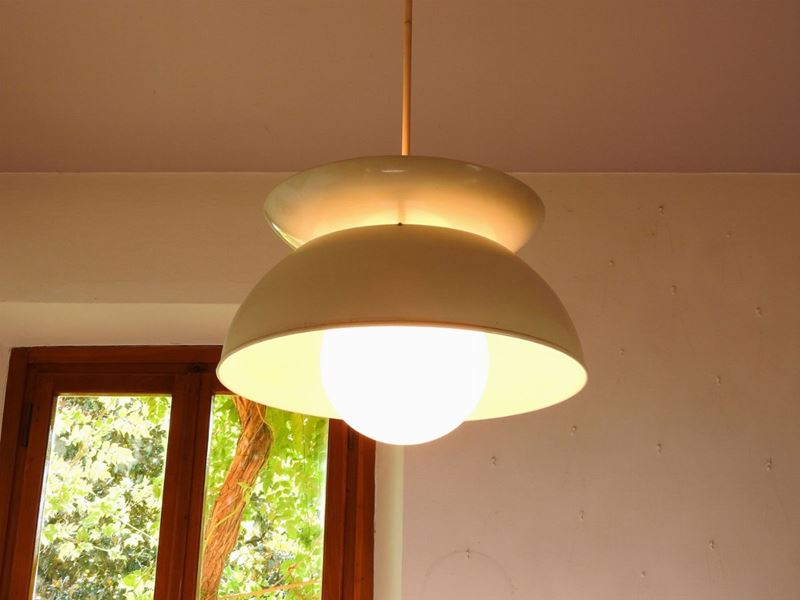 Lampadario di Design in Vetro Opalescente