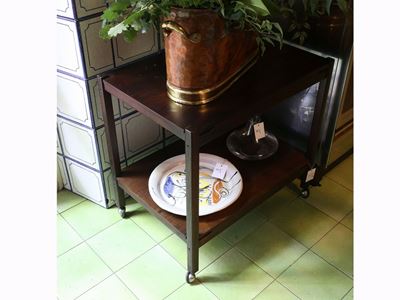 Coppia di Carrelli Portavivande in Teak