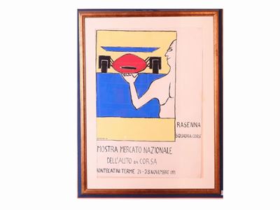 Studio per la i Mostra Mercato Nazionale Dellauto da Corsa 1971