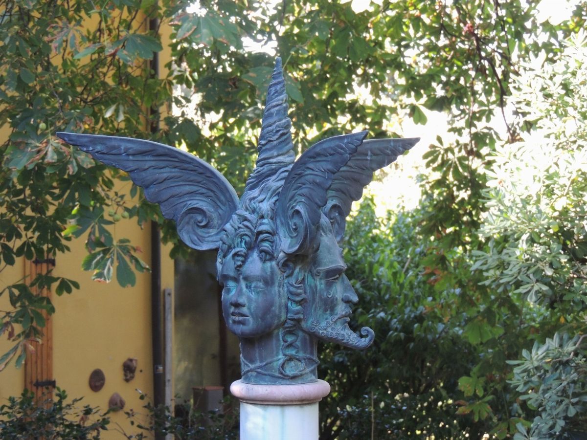 Luigi Ontani - Pio Tempio D'empio Tempo (fontana Colonna), (C.1990)