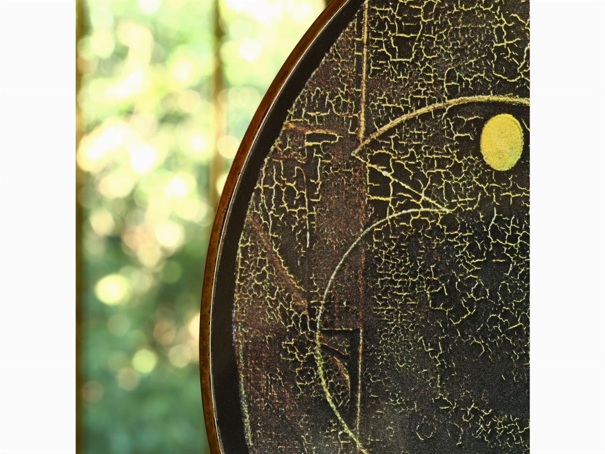 Max Ernst - Letto "gabbia" in Legno Laccato e Ottone, Produzione Mirabili