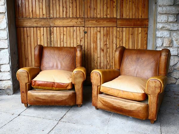 A Pair of Bergère Vintage Armchairs