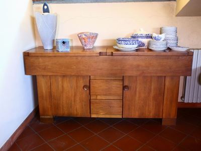 Credenza in Noce "torbecchia", Poltronova 1960