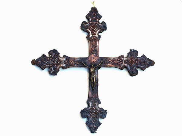 Figure of the Crucified Christ  (19th Century)  - Auction House sale: Art and Design  in "Horto Antico" villa - II - II - Maison Bibelot - Casa d'Aste Firenze - Milano